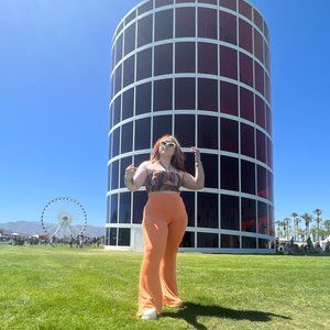 Orange Flare Bottoms